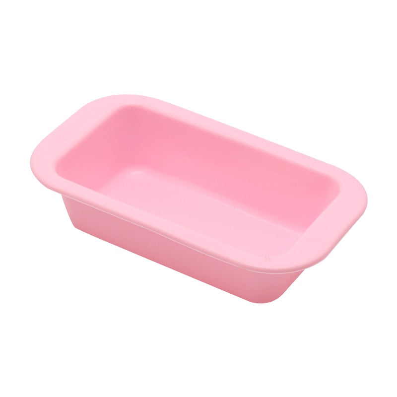DINIWELL Rectangle Shaped Silicone Mold Cake Mold Loaf Toast Bread Pastry Baking Bakeware DIY Small Cake Pan