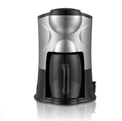 DMWD Electric Coffee Maker Household Mini Single Cup 300ML DIY American Drip Black Coffee Machine Tea Bolier Cafe Pot EU US plug