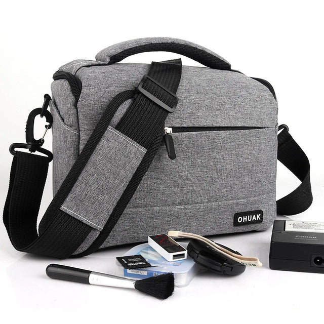 DSLR Camera Bag Fashion Polyester Shoulder Bag Camera Case For Canon Nikon Sony Lens Pouch Bag Waterproof Photography Photo Bag