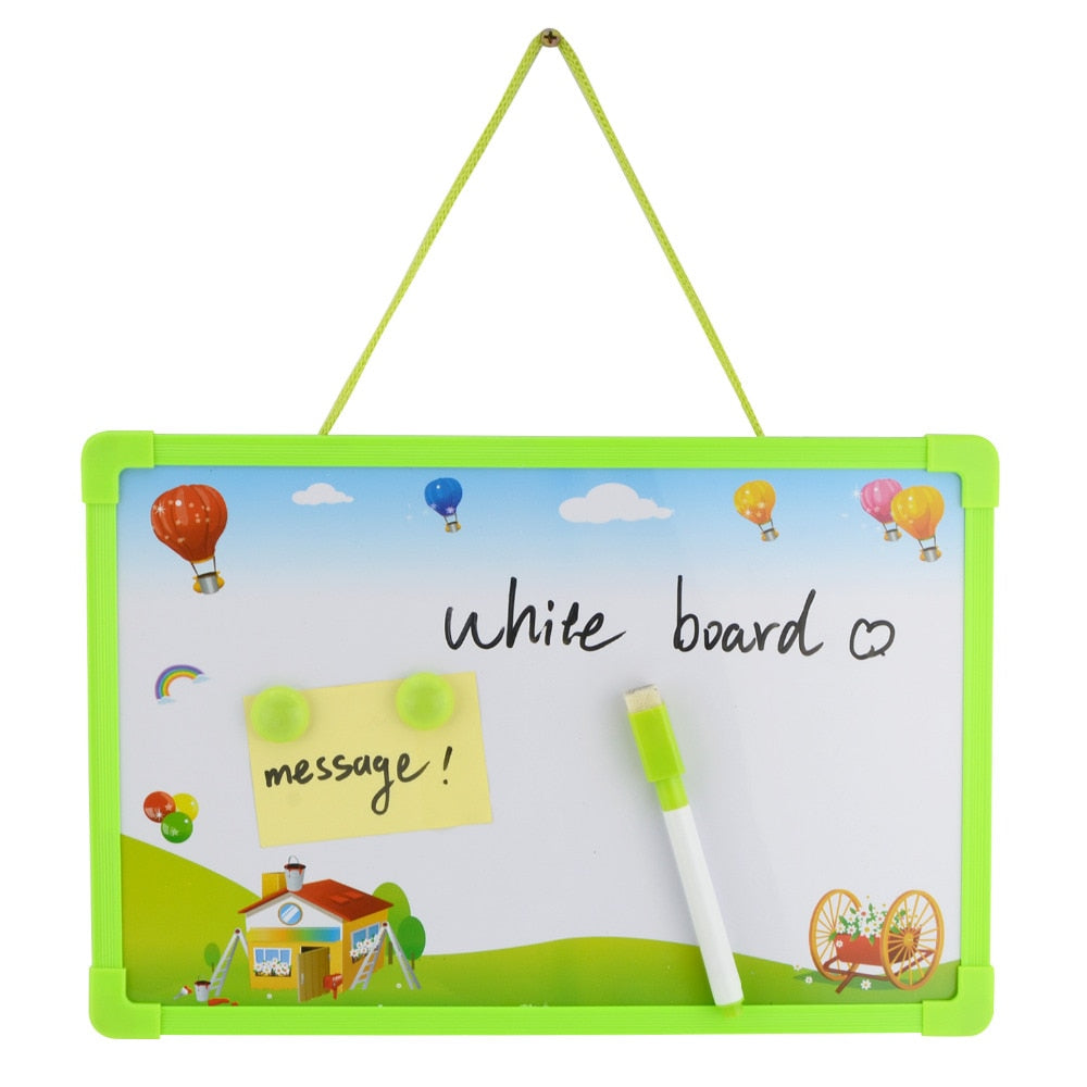 Dry Erase Magnetic Whiteboard/Message board/Memo Pad/Dialog Box Magnet/Magnetic whiteboard(1Pen+2 Magnets+1Board)