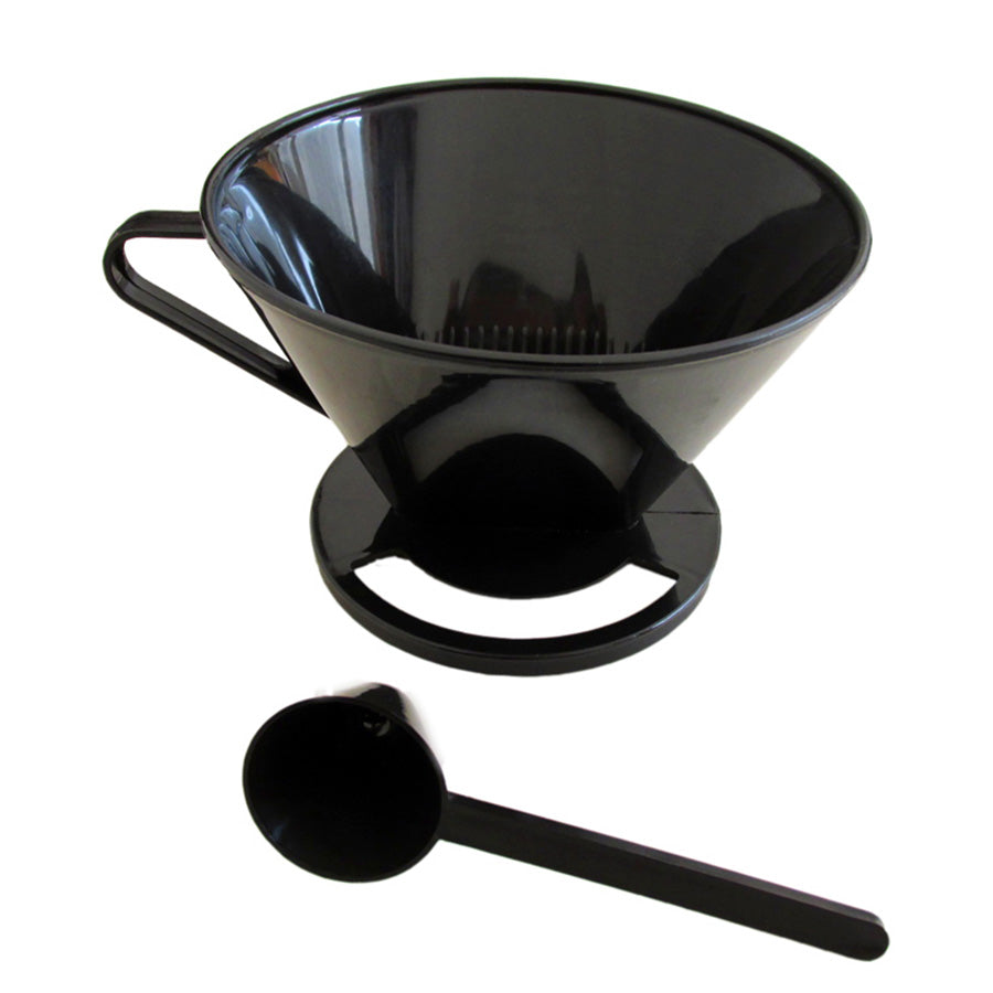 Espresso Coffee Filter Cone Dripper + Measuring Spoon Coffee Maker DIY Coffee For Travel Cups Mugs Home
