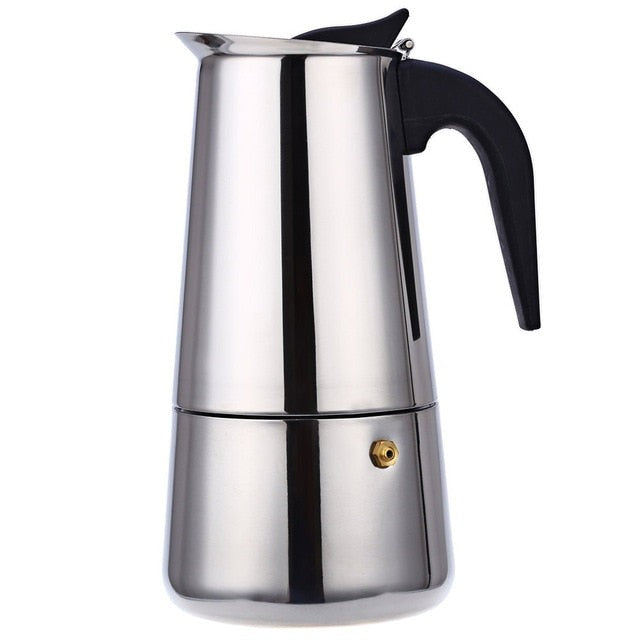 Portable Stainless Steel Coffee Maker Mocha Percolator Stove Cafeteira Espresso Machine