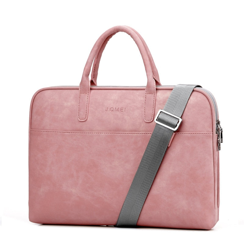 Fashion Leather Laptop bags for women 14 15 15.6 17.3 inch for macbook air 13 inch