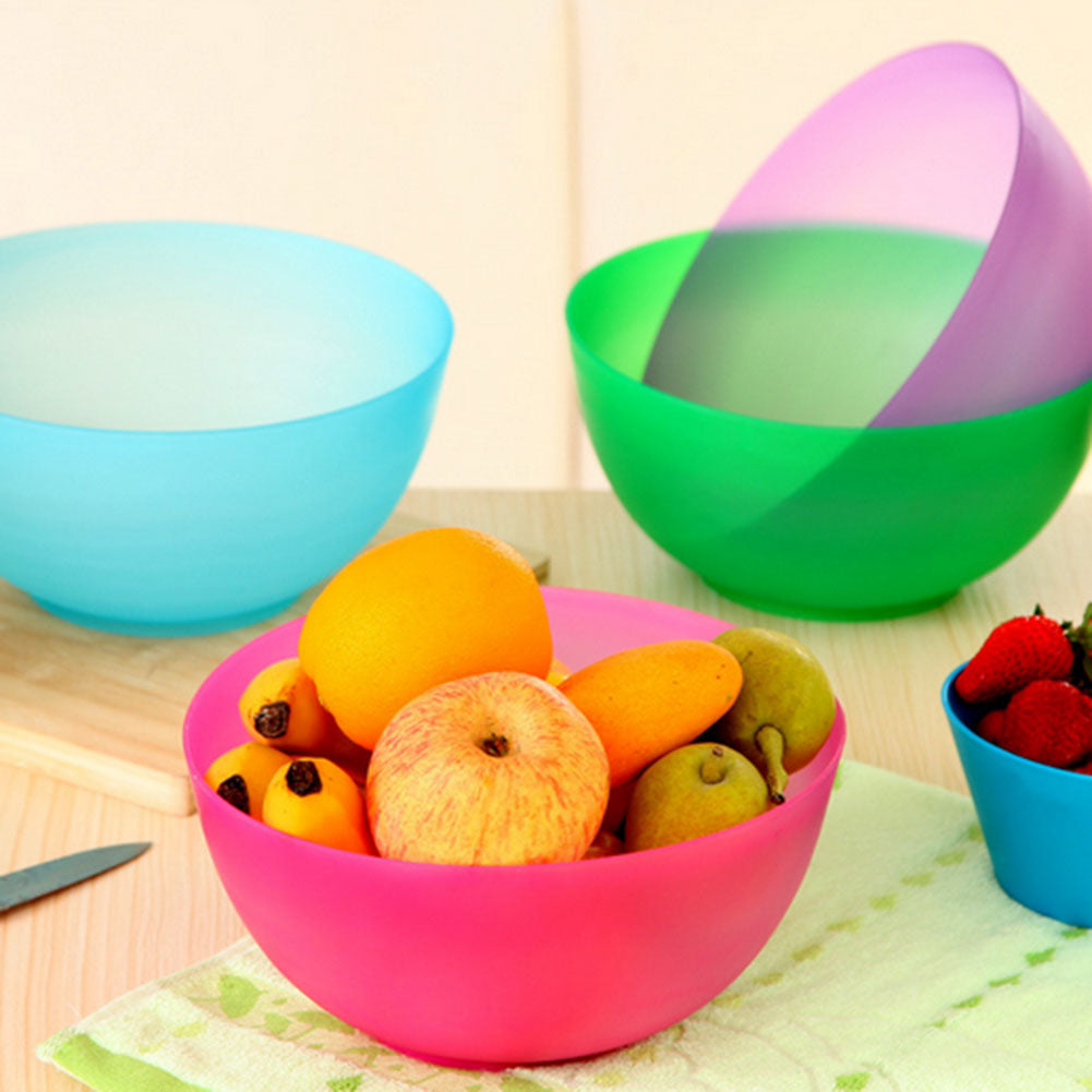 Food-Grade Plastic Salad Bowl Fruits And Vegetables Plastic Mixing Bowl