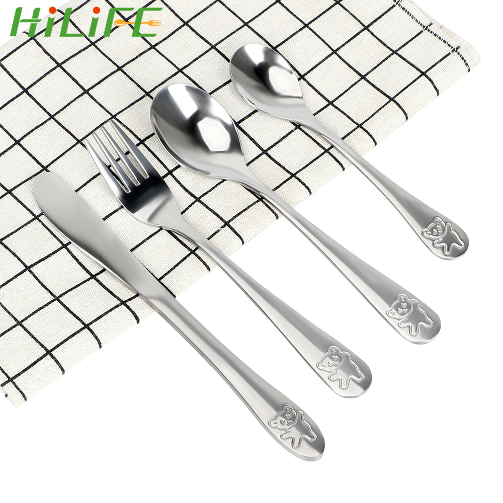HILIFE Dinnerware Set Food Dinner Tableware Spoon Knife Fork Stainless Steel Cutlery Set Kitchen Accessories