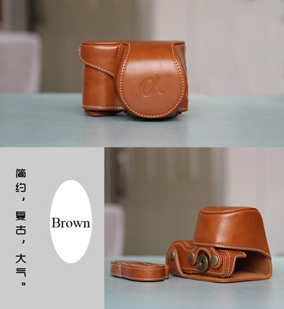 High quality Vintage PU leather Camera Bag Case Cover Pouch for Sony A5000 A5100 A6000 A6300  Camera