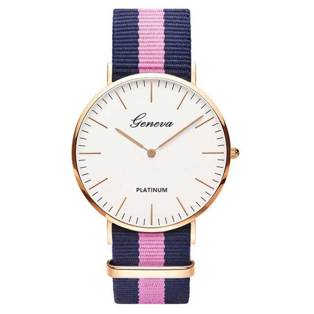 Nylon strap Style Quartz Women Watches Fashion Casual Wrist Watch Relojes
