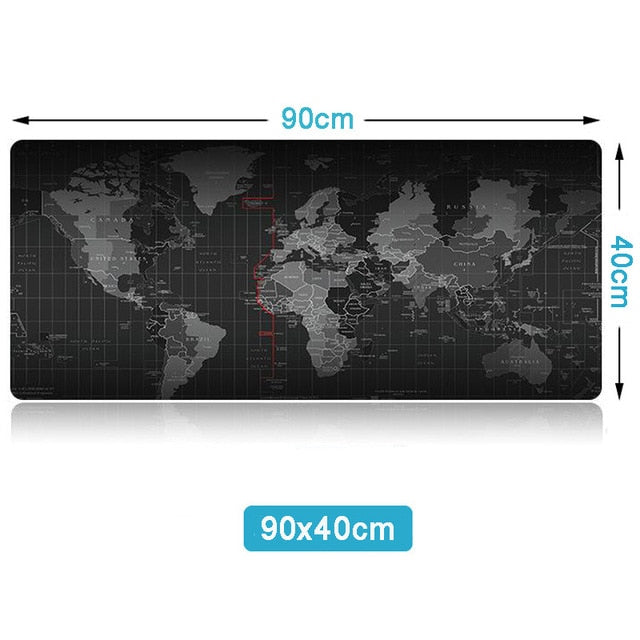 Hot Selling Extra Large Mouse Pad Old World Map Gaming Mousepad Anti-slip Natural Rubber