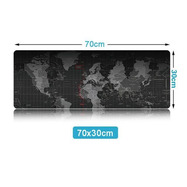 Hot Selling Extra Large Mouse Pad Old World Map Gaming Mousepad Anti-slip Natural Rubber