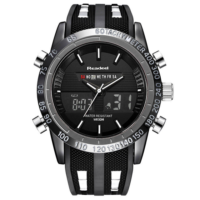 Luxury Watches Men Sports Waterproof LED Digital Quartz Wrist Watch