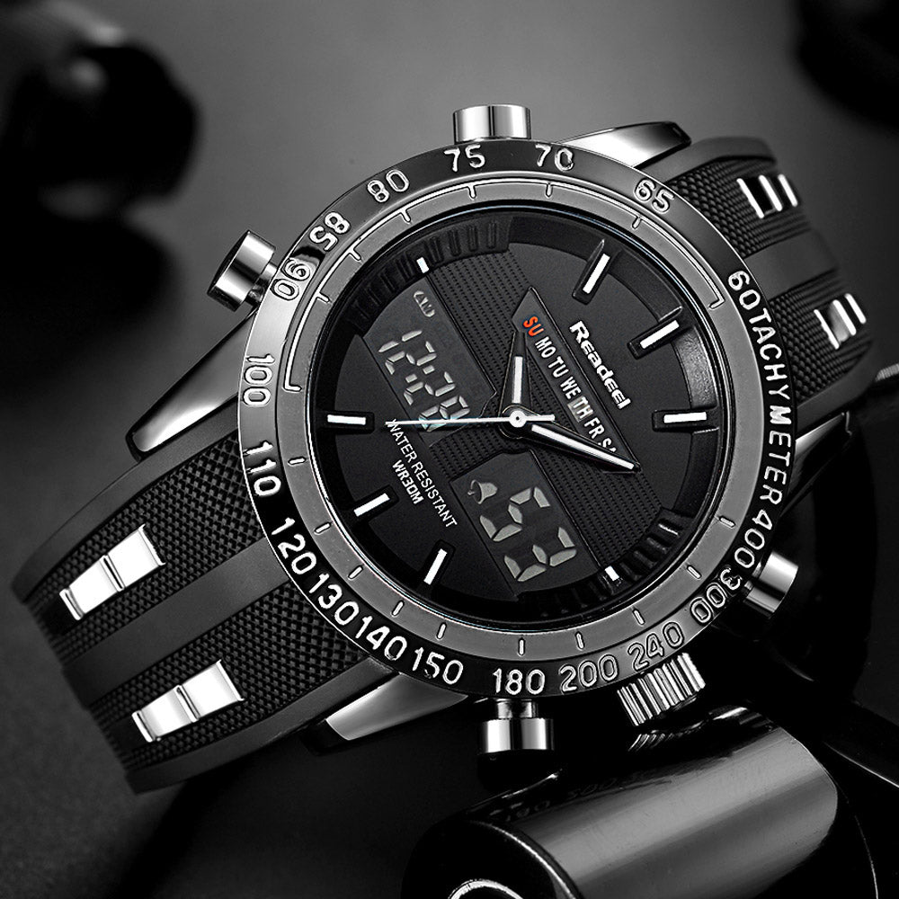 Luxury Watches Men Sports Waterproof LED Digital Quartz Wrist Watch