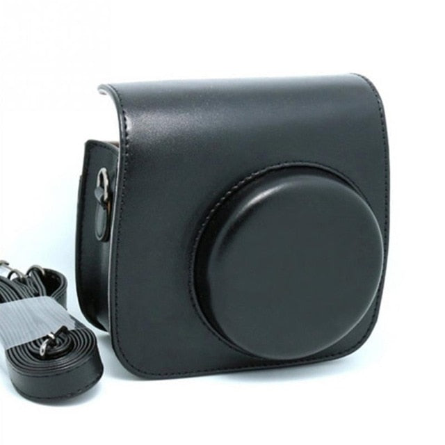 New Classic Vintage Leather Camera Strap Bag Case Cover Pouch Protector For Polaroid Camera For Fuji Fujifilm Instax Mini 8