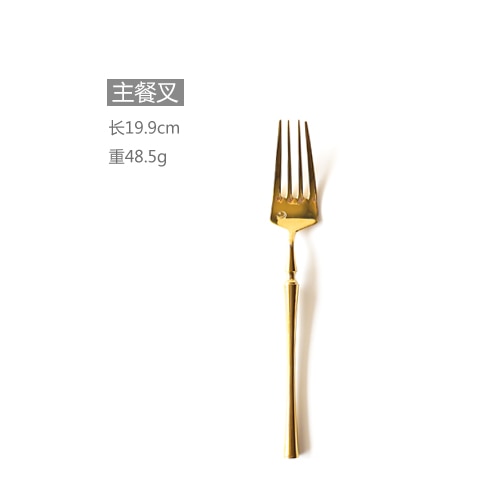 New Stainless Steel Golden Cutlery Set Mirror Polishing Dinnerware Tableware Dinner Knife Fork Foods Tools Kitchen Accessories