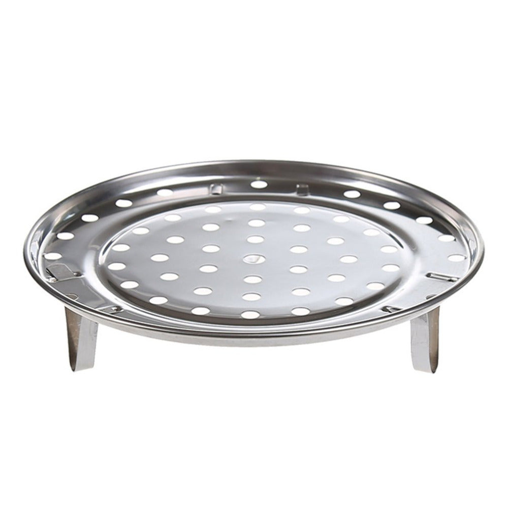 Pot Steaming Tray Stand Cookware Tool Multifunctional Home Kitchen Round Stainless Steel Steamer Rack Insert Stock Drop Shipping