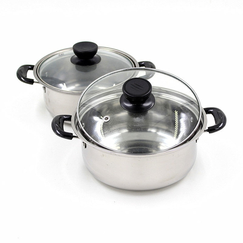Quality stainless steel soup pots non stick cookware set pans saucepan cooking casserole 1pcs