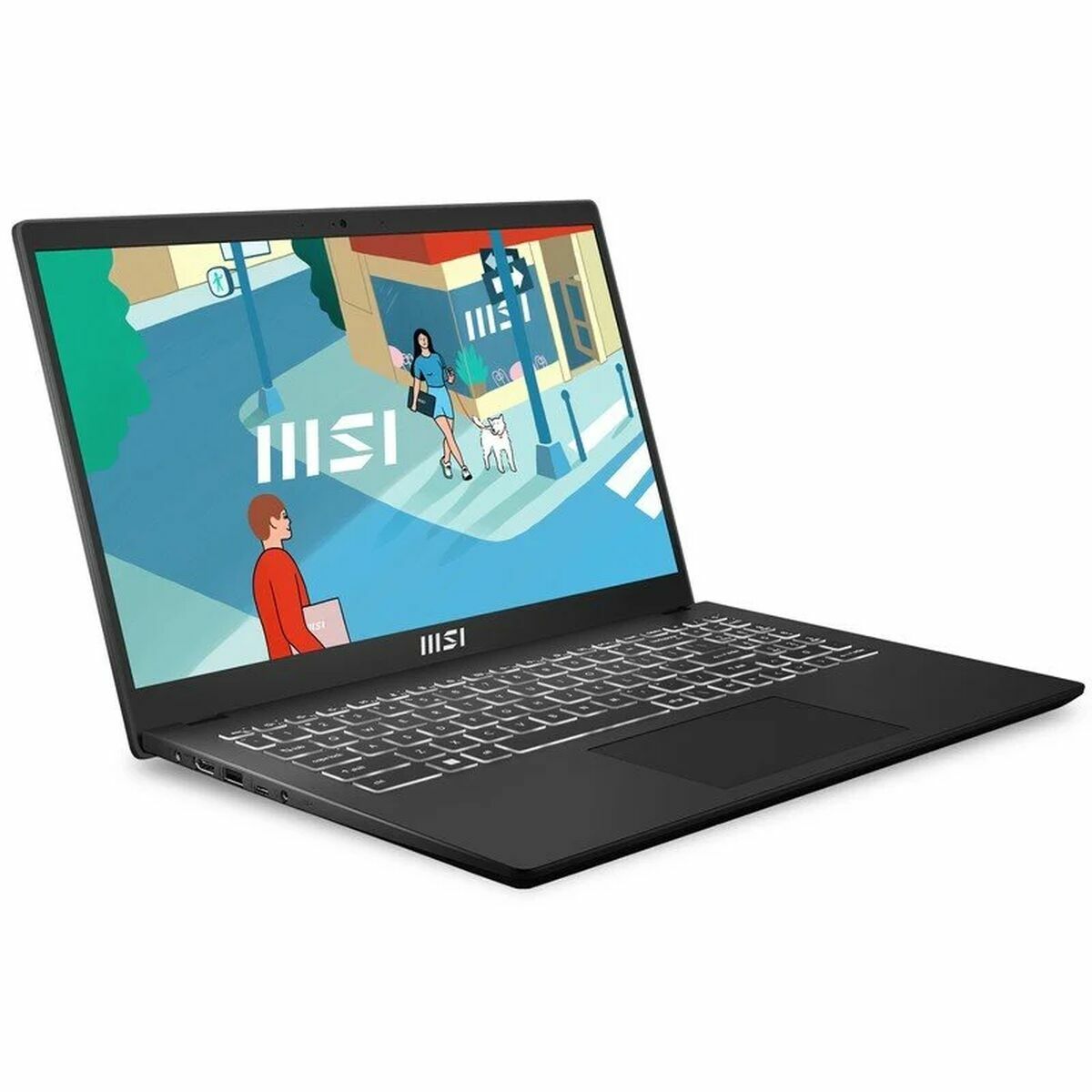 Laptop MSI MODERN 15 B13M-280XES Qwerty Español Intel Core i5-1335U 512 GB SSD
