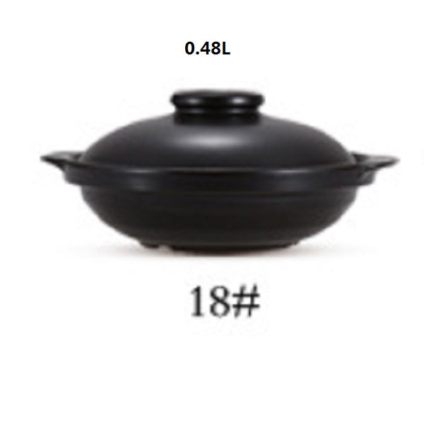 Shallow pot Large dining room dry non cracked open fire high temperature casserole yellow braised chicken pot traditional