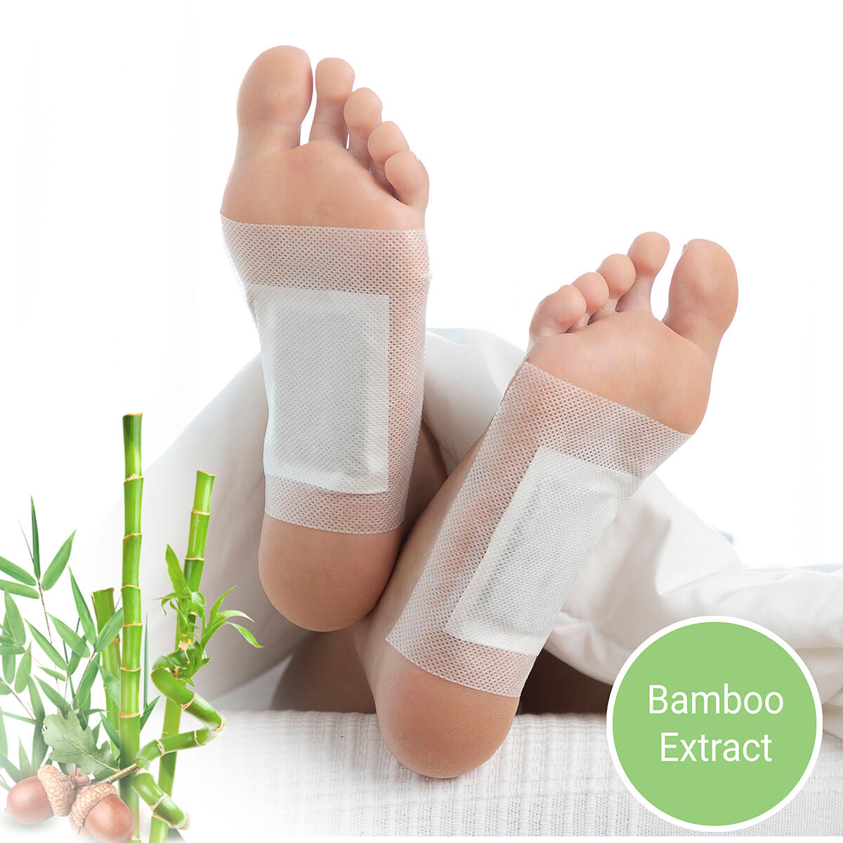 Patchs Détoxifiants pour les pieds Bamboo InnovaGoods 10 Unités