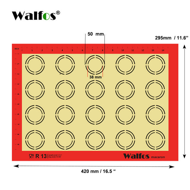 WALFOS brand Baking sheet liner Non Stick Silicone Baking Mat Non-Stick Baking Cookie Liner pastry mat Bakeware Kitchen Tool