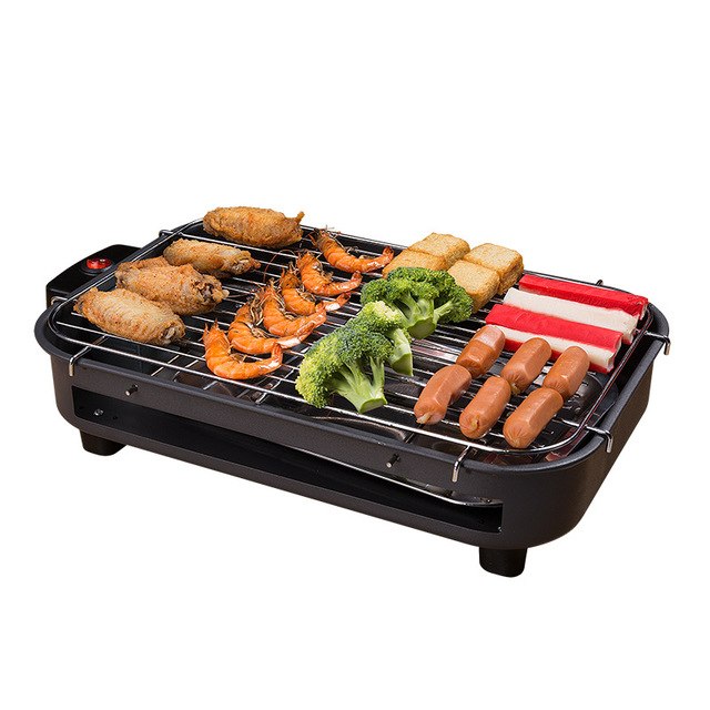 Wholesale Multi-function Electric Grill Household Electric Baking Plate Smokeless Iron Plate BBQ Barbecue Rack Cooking Too
