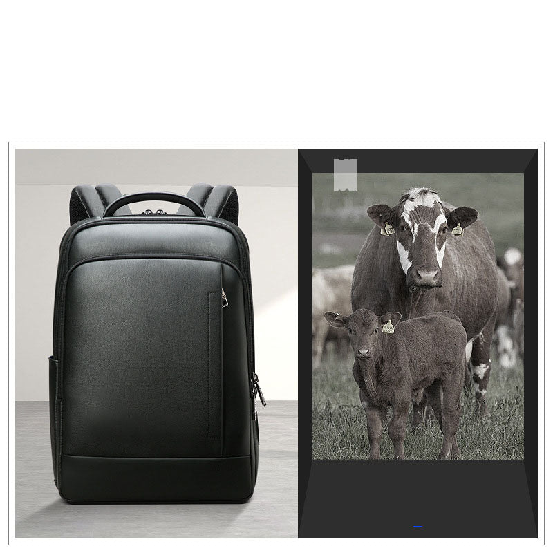 Dealsdom Backpack Leather Men's Business Computer Bag