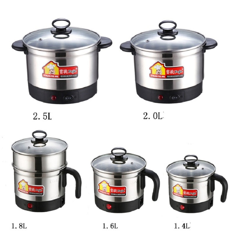 Thermal Cooker Electric Casserole  Cooking Pot  Stainless Steel Mini Boil Pot