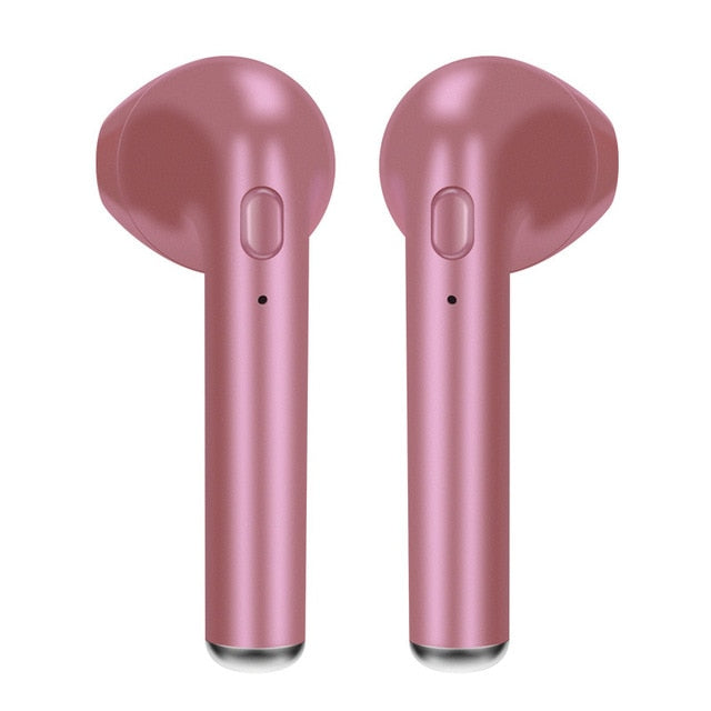 i7 i7s TWS Wireless Bluetooth Earphones  In-Ear Music Earbuds Set  Stereo Headset for iphone X 6 7 8 Samsung Xiaomi Retail Box