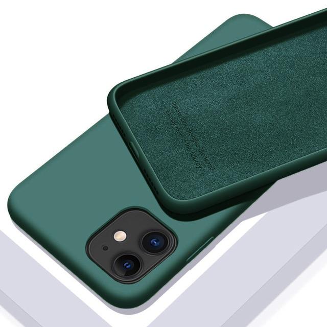 Apple Iphone 12 Mini Case: Luxury Original Liquid Silicone