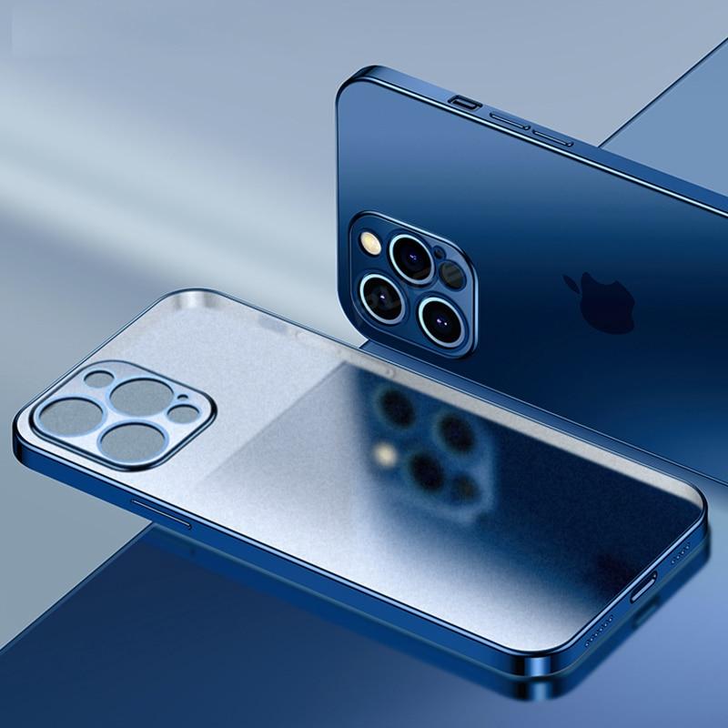 Apple Iphone 12 Mini Case: Luxury Plating Square Frame