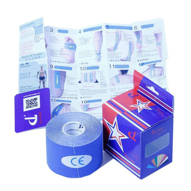 DL Brand Kinesiology tape No or with Kintape box+Manual Elastic Medical Adhesive Bandage Physio MuscleTherapy Sport Safety Care